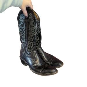 Cowtown Vibram Sole Leather Cowboy Classic Cowboy Boots 10.5